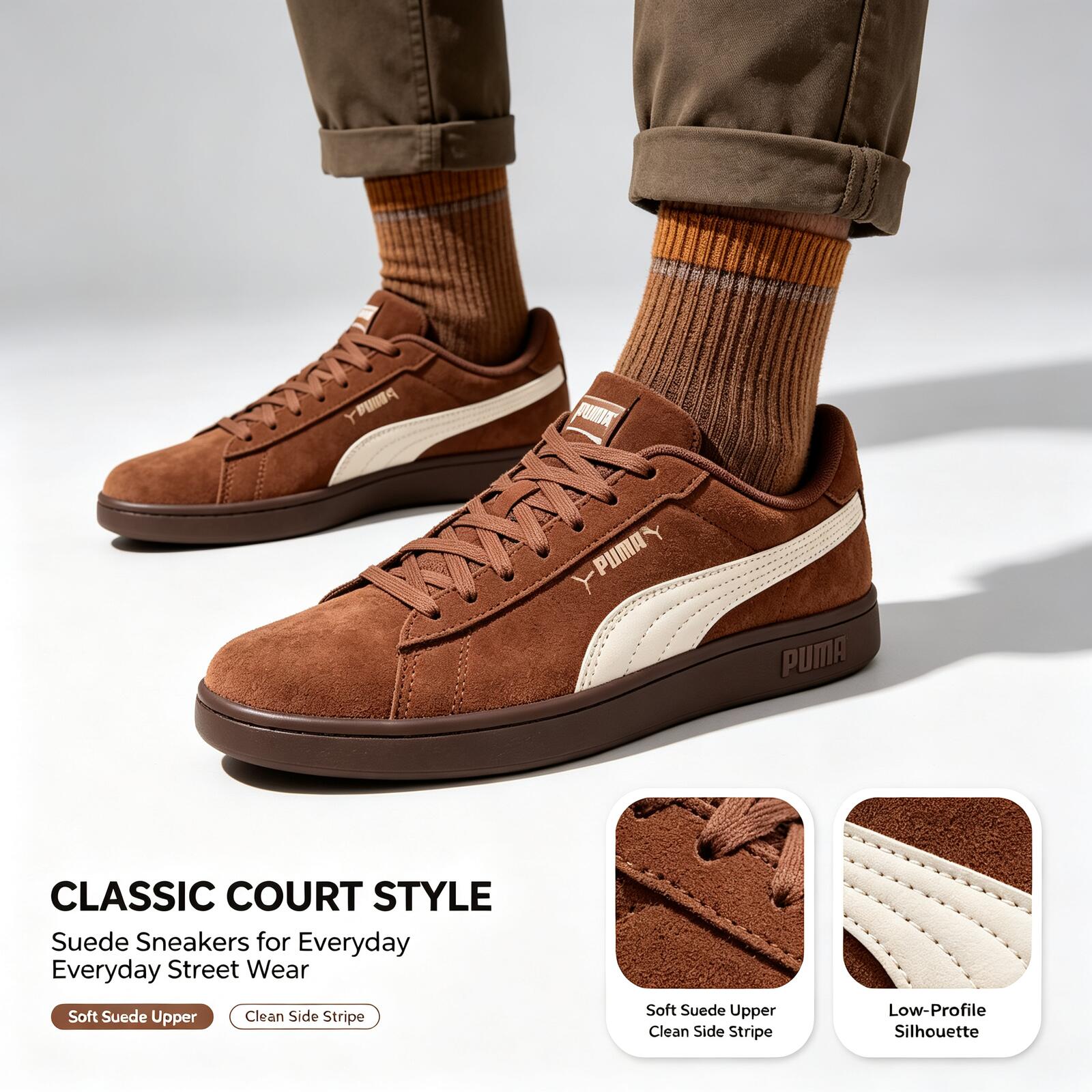 Men'S Shoes Puma Sneakers - Новые ретро-кроссовки PUMA из замши с