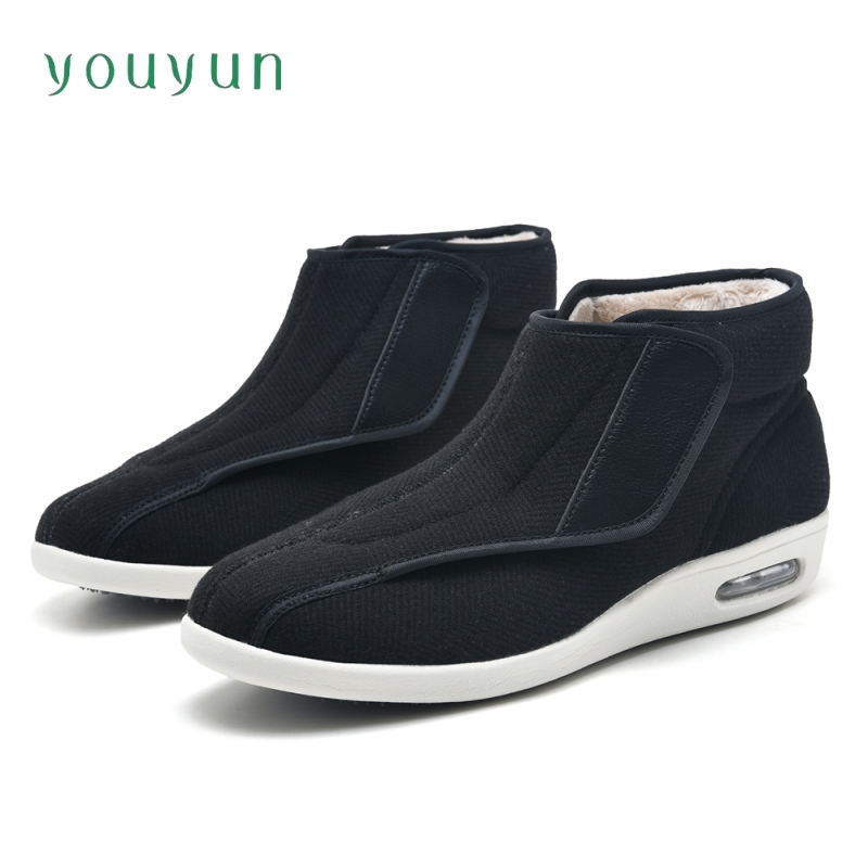 Men'S Shoes Diabetic - Зимние высокие прогулочные повседневные туфли для
