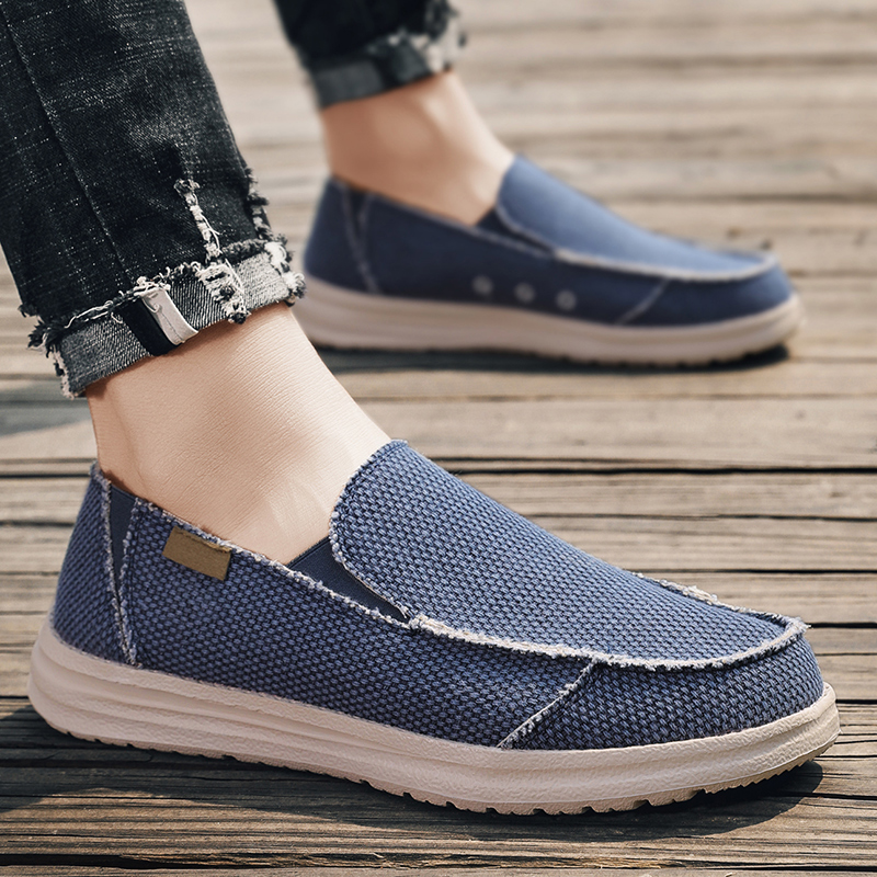 Men Shoes Loafers - Уличные нескользящие кроссовки, удобные летние джинсовые
