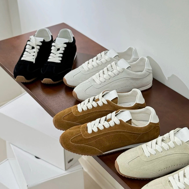 Men Shoes Everyday - Женская повседневная обувь унисекс, замшевые кроссовки