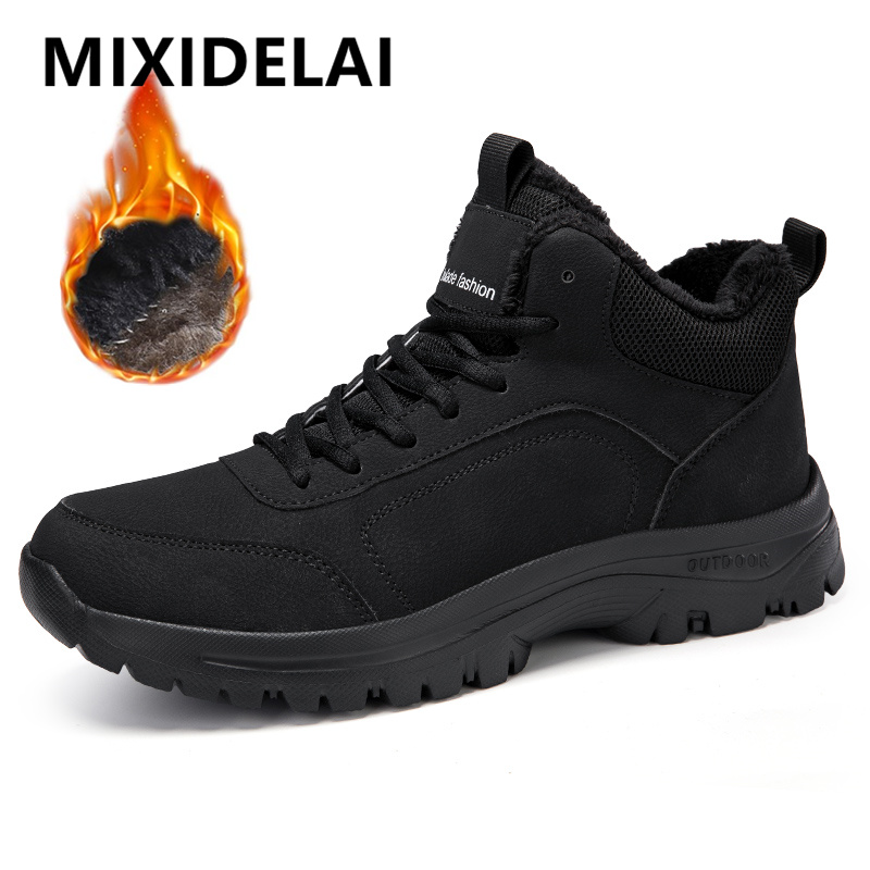 Men Shoes Everyday - Зимние мужские ботинки. Теплые плюшевые мужские