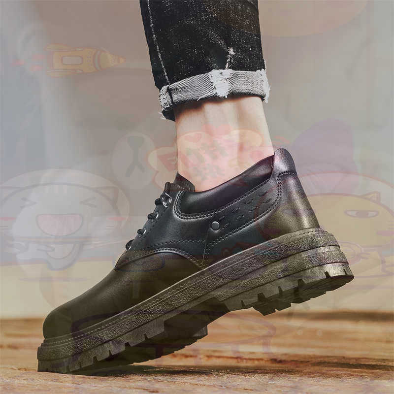 Men Shoes Eu To Us Size - Темные модные кроссовки из натуральной кожи,