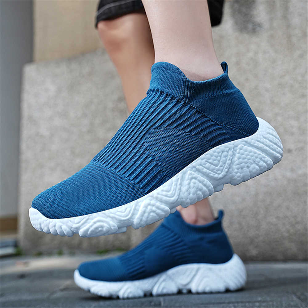 Men'S Shoes No Laces - Мужские темные теннисные ботинки-кроссовки до щиколотки,