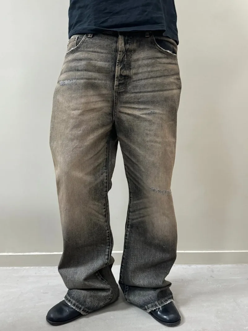 Men Shoes Jeans - Выцветшие, потертые, с эффектом состаренности, селвидж,