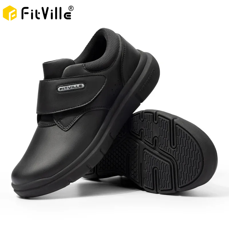 Men'S Shoes Diabetic - Очень широкая мужская обувь, кожаная прогулочная