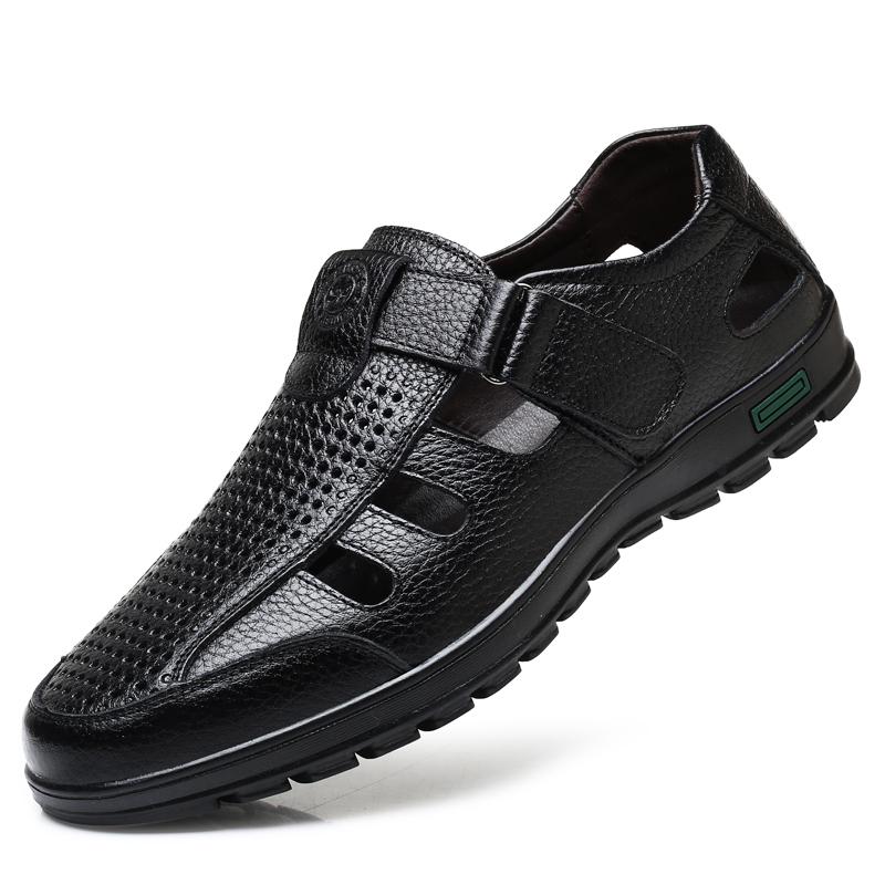 Men Shoes Eu To Us Size - Мужские сандалии из натуральной кожи, летние