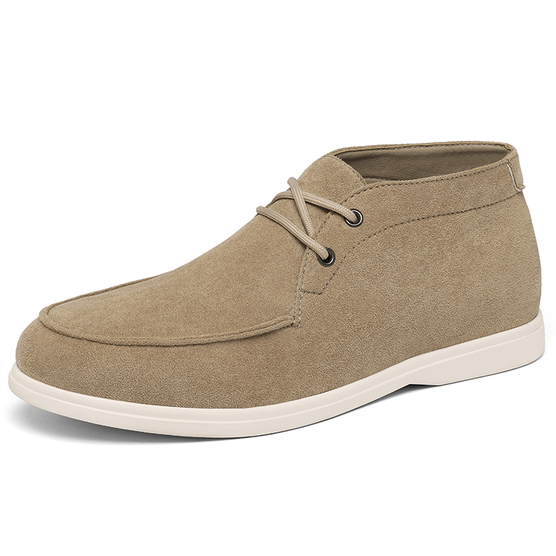 Men'S Shoes No Laces - Классические мужские замшевые ботинки чукка в