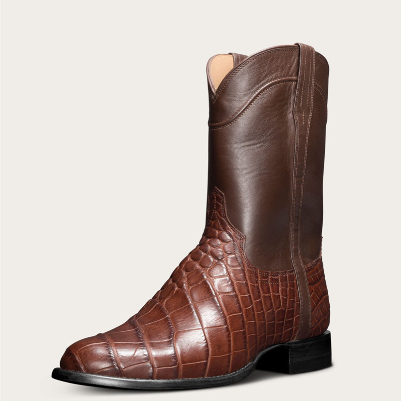Men Shoes Classic - Мужские классические ботинки с узором, в