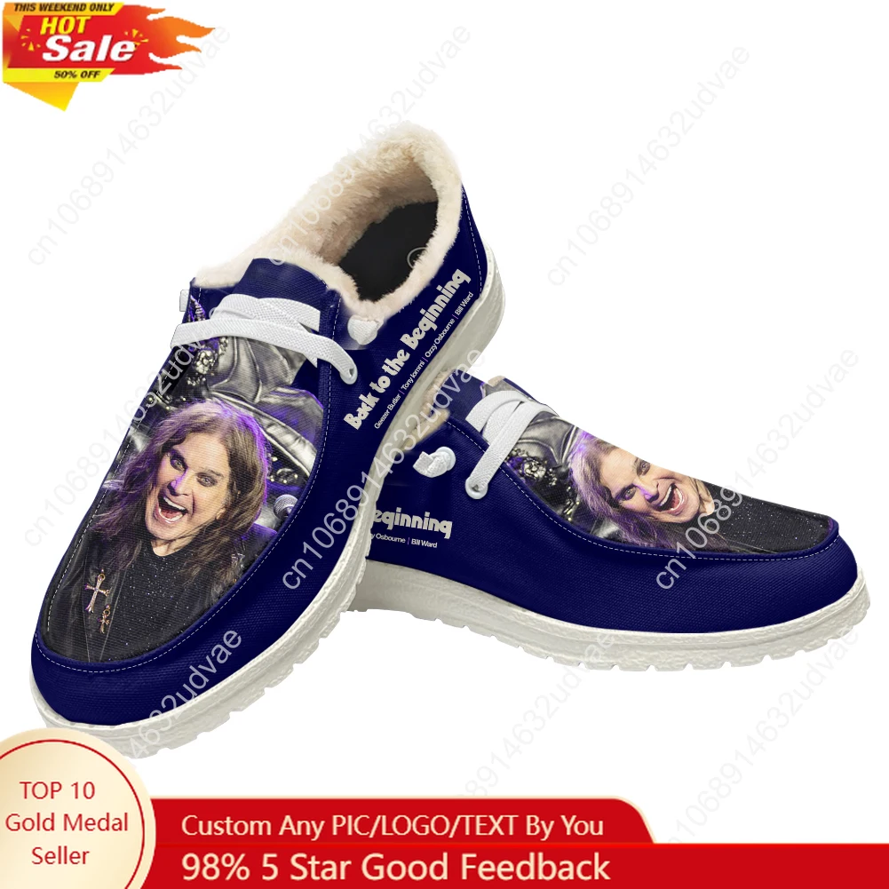 Men'S Shoes No Laces - Плюшевые лоферы Ozzy Osbourne 1948-2025 для