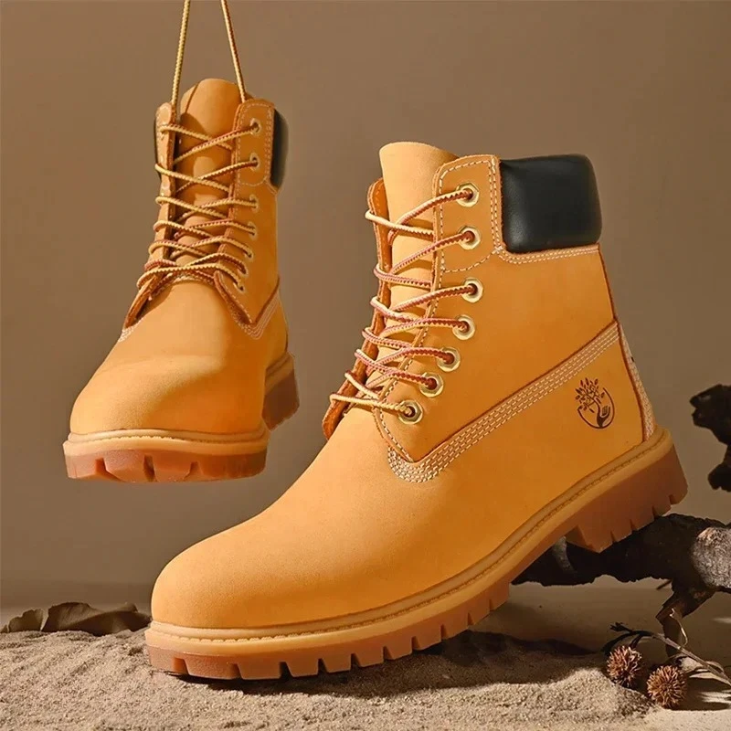 Men'S Shoes No Laces - Сапоги Мужские высокие сапоги Высококачественная женская