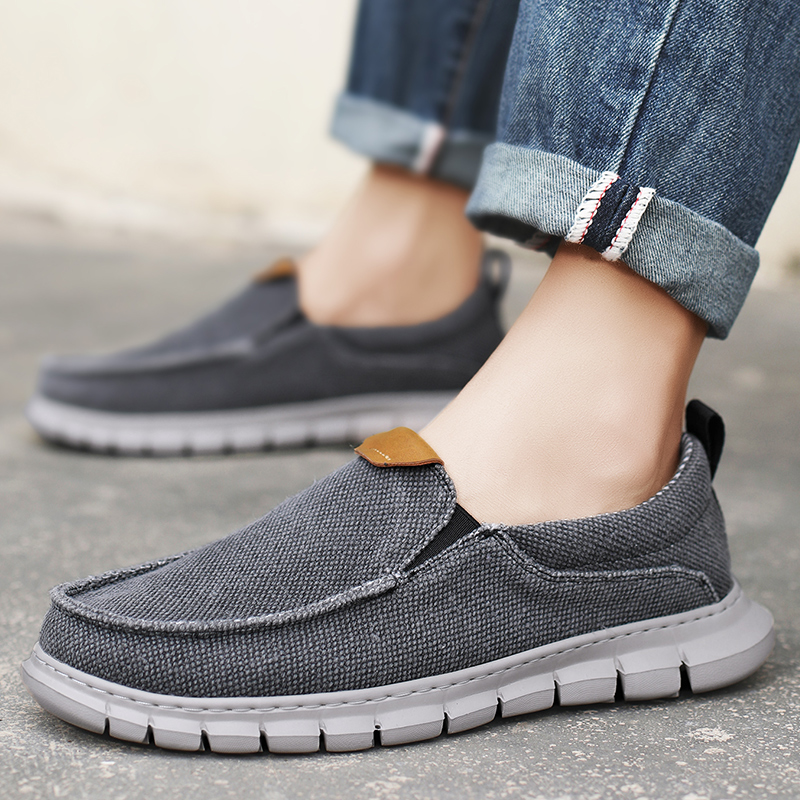 Men Shoes Loafers - Летние дышащие кроссовки, мужские парусиновые туфли,