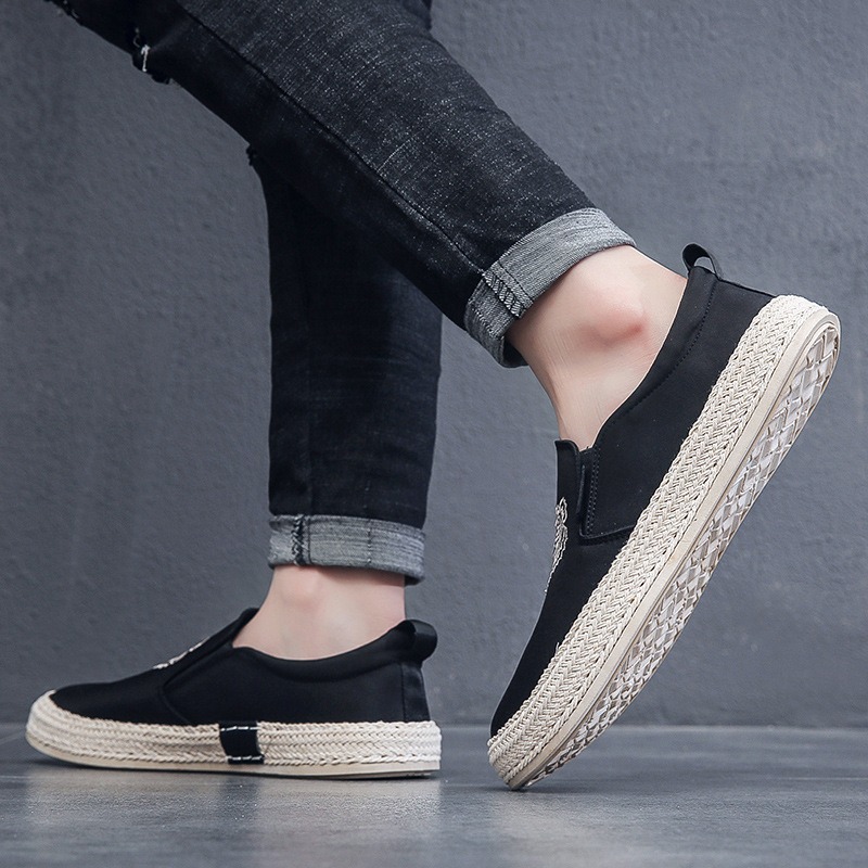 Черная дышащая мужская обувь,  – обзор и цена Men Shoes Loafers