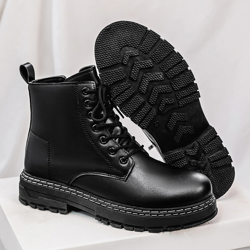 Мужские 4-сезонные черные мото – обзор и цена Men Shoes Classic