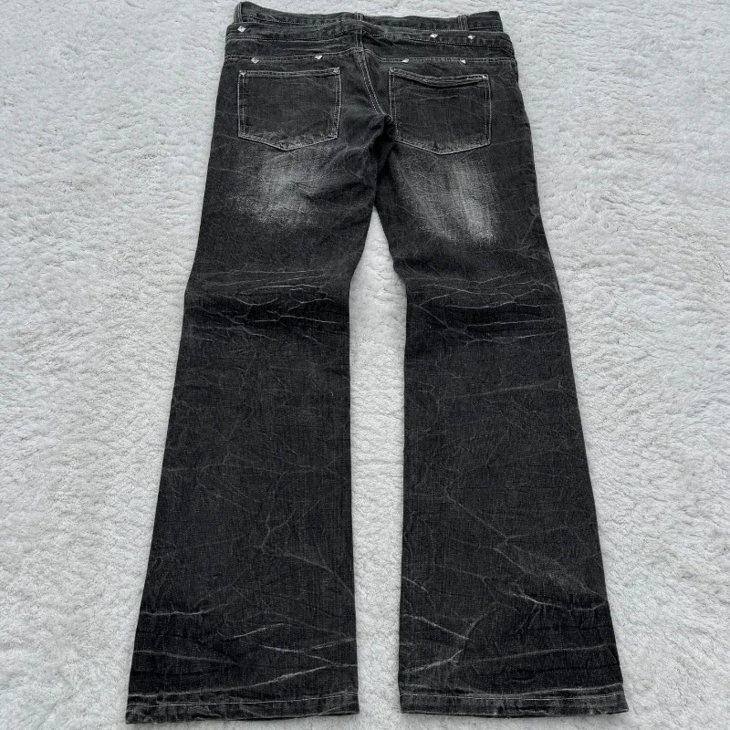 Модные уличные джинсы с двойно – обзор и цена Men Shoes Jeans