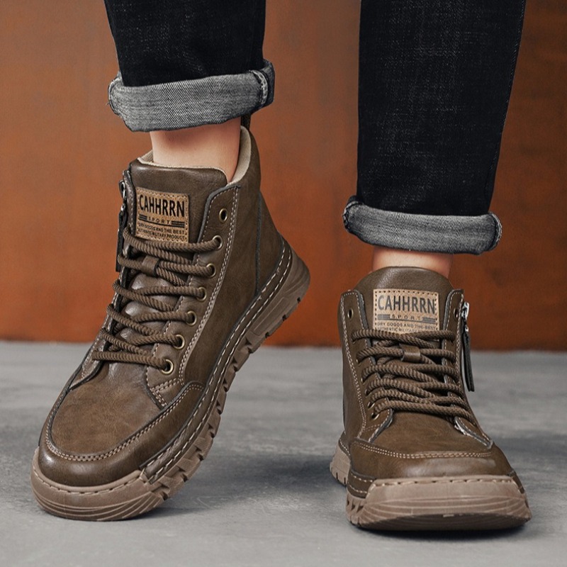Мужские кожаные высокие ботинк – обзор и цена Men Shoes Type
