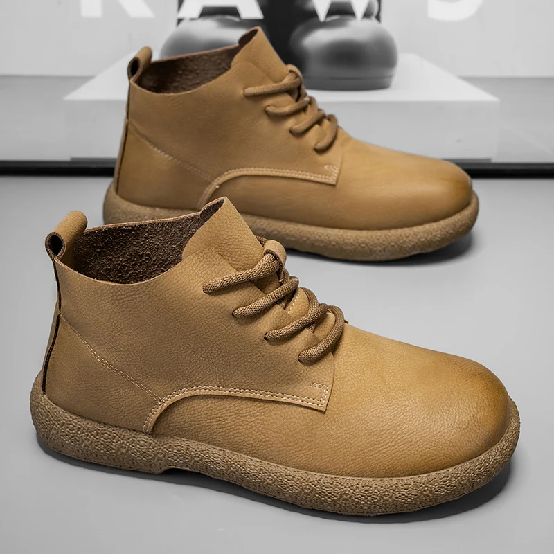 Мужские ботильоны Коричневые к – обзор и цена Men'S Shoes No Laces