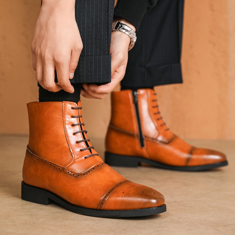 Роскошные мужские ботинки, нов – обзор и цена Men Shoes Classic