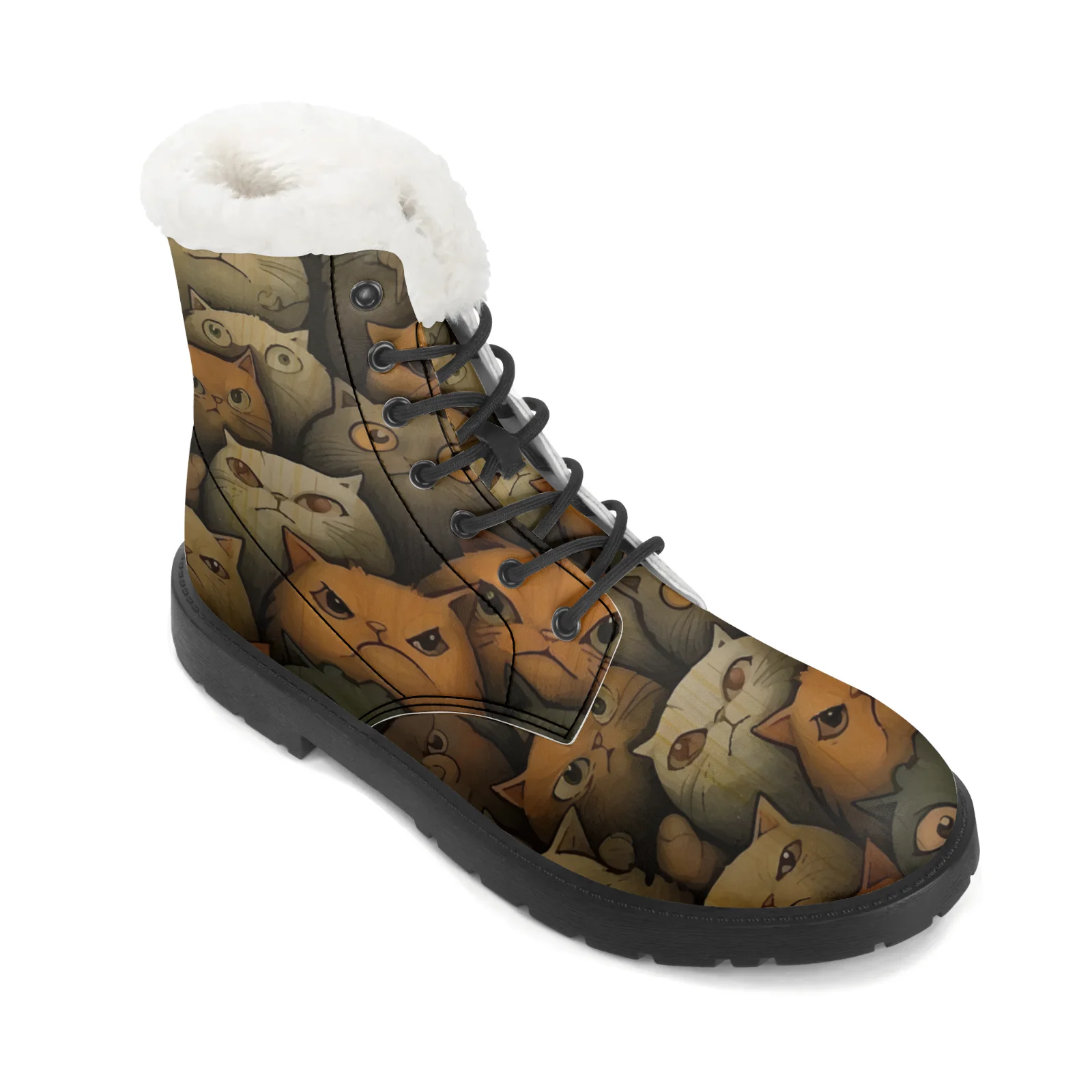 Плюшевые зимние ботинки с прин – обзор и цена Men Shoes Eu To Us Size
