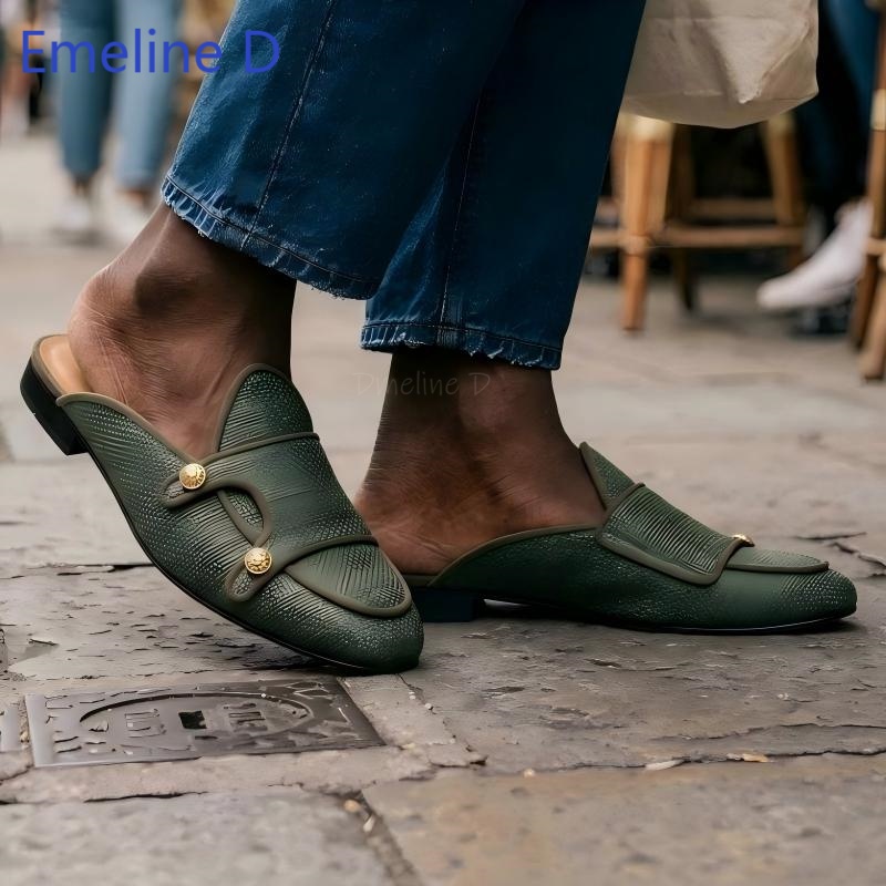 Текстильные мюли без задника с – обзор и цена Men Shoes Loafers