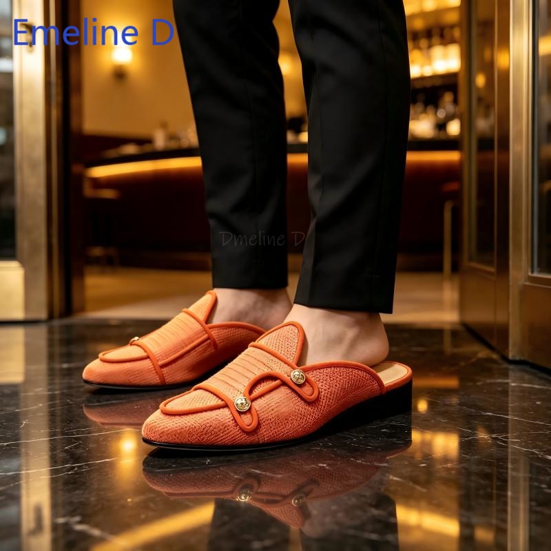 Текстильные мюли без задника с – обзор и цена Men Shoes Loafers