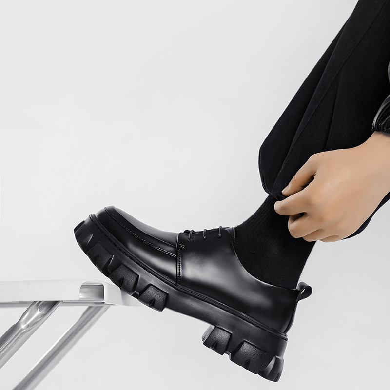 Мужские кожаные туфли, черные  – обзор и цена Men Shoes Prada