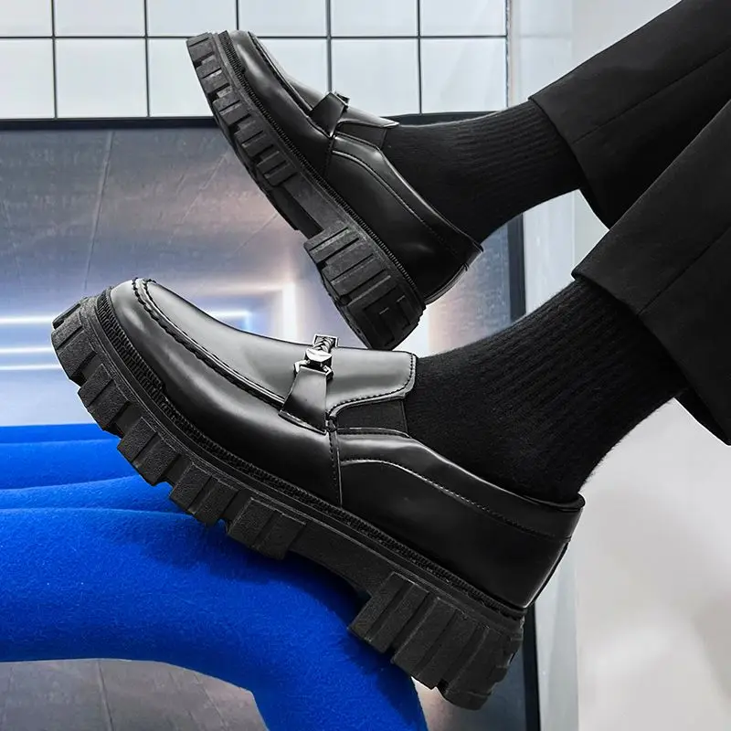 Мужские кожаные лоферы на плат – обзор и цена Men Shoes Prada